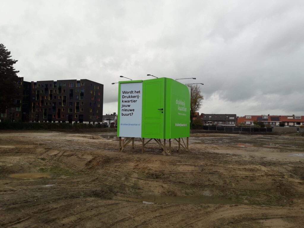 Afbeelding van een bouwbord in Eindhoven